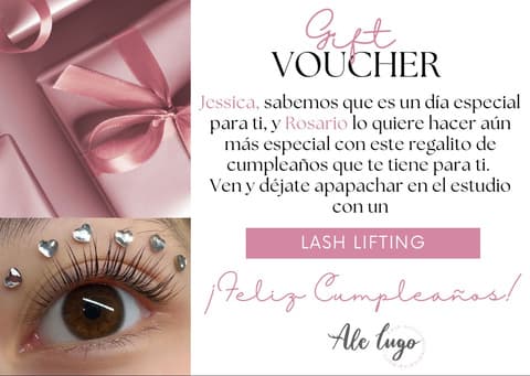 Voucher de regalo del estudio